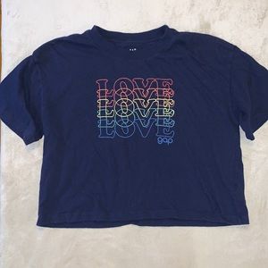 GAP Pride Navy Crop Top